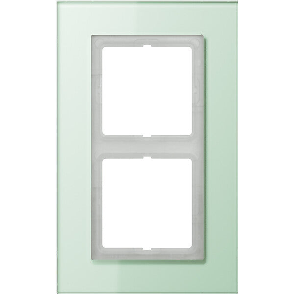 JUNG Rahmen 2-fach mt ws waage/senkrecht LSP 982 GLAS